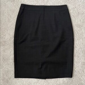 Ann Taylor dark brown virgin wool blend pencil skirt 00P